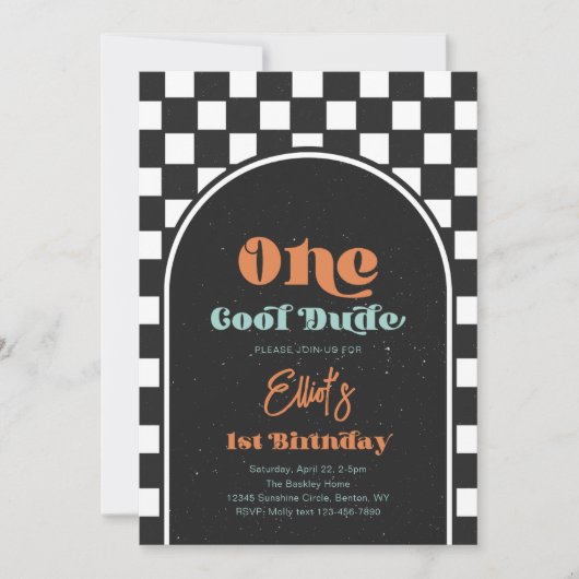 Boy's Skateboard Anniversaire Invitation (Devant)