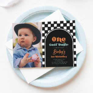 Boy's Skateboard Anniversaire Invitation