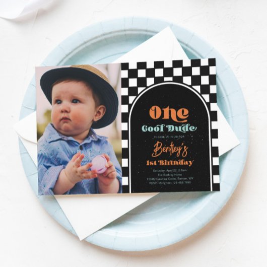 Boy's Skateboard Anniversaire Invitation