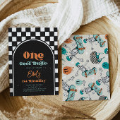 Boy's Skateboard Anniversaire Invitation