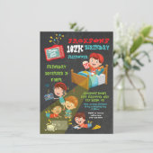 Boys Sleepover Slumber verjaardagsfeestje Kaart (Staand voorkant)