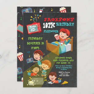 Boys Sleepover Slumber verjaardagsfeestje Kaart