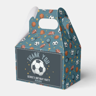 Boys Soccer Sport Kinderen van Birthday Bedankdoosjes
