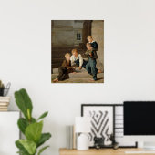 Boys Spelen Dice voor Christansborg Poster (Thuiskantoor)