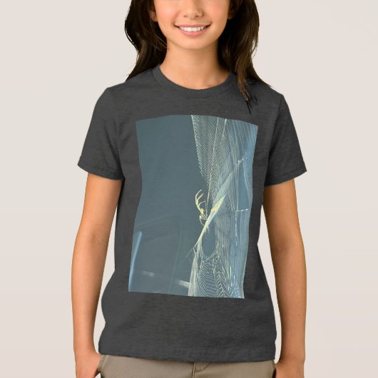 Boys Spider Tri-Blend Shirt (Voorkant)