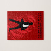 Boys Spy Party Red Fingerprint Legpuzzel (Horizontaal)