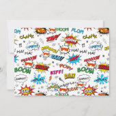 Boys Superhero Photo Anniversaire Fête Invitation (Dos)