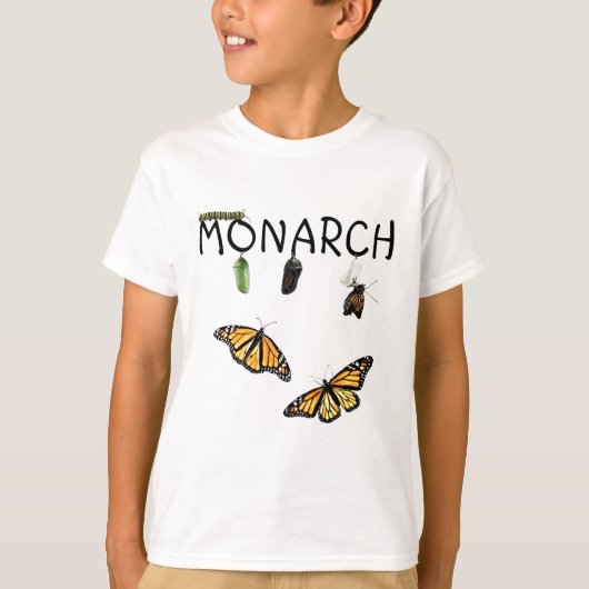 Boys T-shirt Monarch Life Cycle (Voorkant)