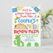 Boys Taco Invitation pour le 2e anniversaire (Debout devant)