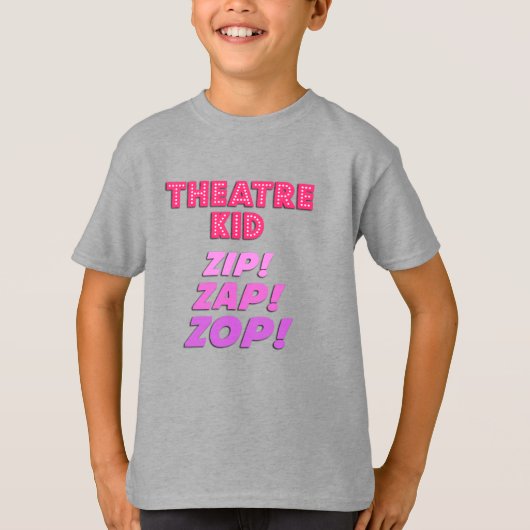 Boys Theatre Kid Zip-Zap-Zop T-Shirt (Devant)