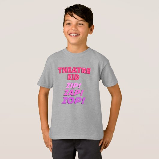 Boys Theatre Kid Zip-Zap-Zop T-Shirt (Devant entier)