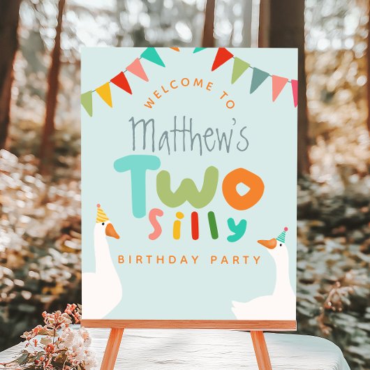 Boys Two Silly Goose 2e Affiche de bienvenue d'ann