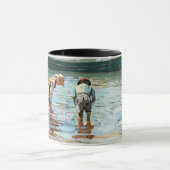 Boys Wading, beroemd kunstwerk van Winslow Homer, Mok (Midden)