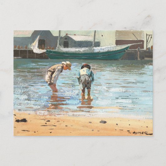 Boys Wading | Winslow Homer Briefkaart (Voorkant)