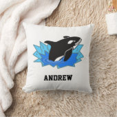 Boys White Blue en Black Cool Orca Kussen (Deken)