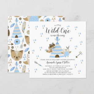 Boys Wild Een Baby shower Uitnodiging