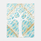 Boys Wild en Free Abstract Feather Pattern Fleece Deken (Voorkant)