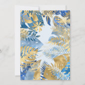 Boys Wild One 1e verjaardag Blue Safari Dank je Kaart (Achterkant)