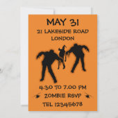 Boys Zombie Invitation d'anniversaire (Dos)