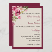 Boysenberry Faire-part de mariage (Devant / Derrière)