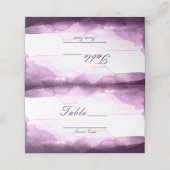 Boysenberry Paarse Waterverf Tafelnummer Zitplaats (Buitenkant ongevouwen)