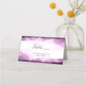 Boysenberry Paarse Waterverf Tafelnummer Zitplaats (Voorkant)