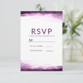 Boysenberry Purple Aquarelle Chic Moderne RSVP (Debout devant)
