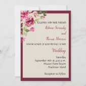 Boysenberry Wedding Invitation Kaart (Voorkant)