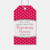Boysenberryjam of geconserveerd rood fruit label cadeaulabel (Voorkant)