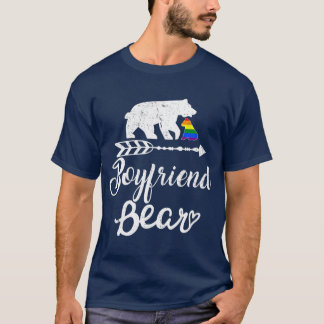 Boyvriend Beer LGB kerstregenboogpride Gay T-shirt