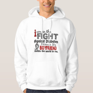 Boyvriend betekent wereld voor mij Diabetes Hoodie