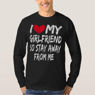 Boyvriend Bf ik hou van mijn Vriendin, dus blijf w T-shirt