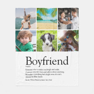 Boyvriend Definition 6 Photo Collage Fun Fleece Deken
