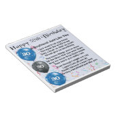 Boyvriend gedicht 30th Birthday Notitieblok (Schuin)