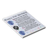 Boyvriend gedicht - 40e verjaardag notitieblok (Schuin)