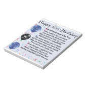 Boyvriend gedicht - 40e verjaardag notitieblok (Gedraaid)