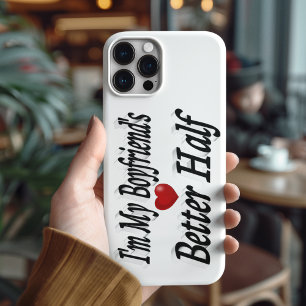 Boyvriend grappige citaat zwarte tekst iPhone 13 hoesje