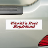 Boyvriend met boeroendisch script bumpersticker (Op auto)