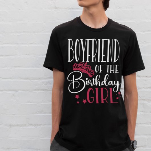 Boyvriend van het meisjesplein van Birthday Matchi T-shirt