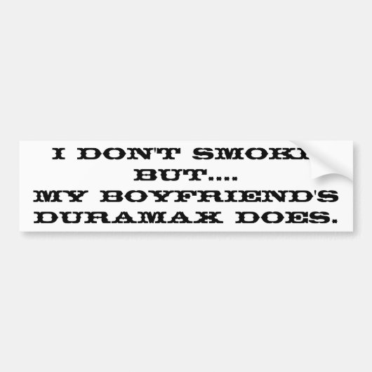 Boyvriend's Duramax Bumpersticker (Voorkant)