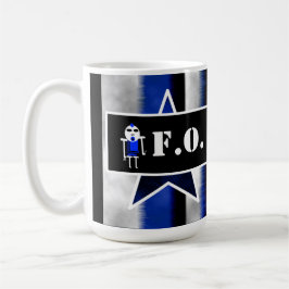 Boze Alien Blauw [ SKULLien ] door J.H.T. Koffiemok