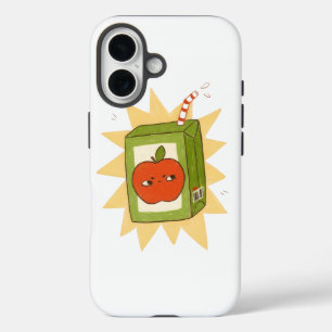 Boze appel sap doos! Grappige cute cartoon! iPhone 16 Hoesje