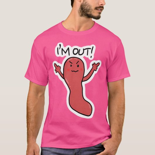 Boze appendix in blindedarm t-shirt (Voorkant)