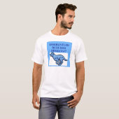 boze blauw - hondendemocraat t-shirt (Voorkant volledig)