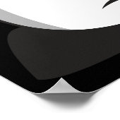 Boze bowlingspelden, grappige sport poster (Hoek)