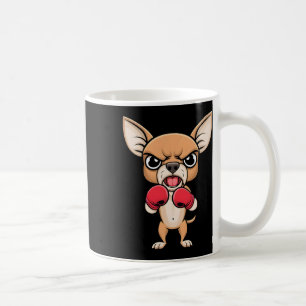 Boze Chihuahua Hond Met Bokshandschoenen Grappig H Koffiemok