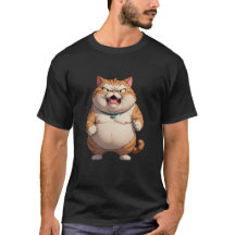 Boze dikke kat schattige grappige boze kat