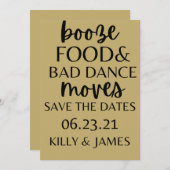 Boze eten en slechte dans trekken om de Da te redd Kaart (Voorkant / Achterkant)