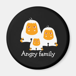 Boze familie Apen ontwerp Magneet