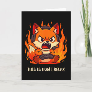 Boze Gamer Kitsune Fox Dit Is Hoe Ik Ontspan Japan Kaart